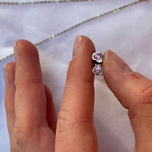 Swarovski Sterling Silver & Crystal Necklace & Earring Set